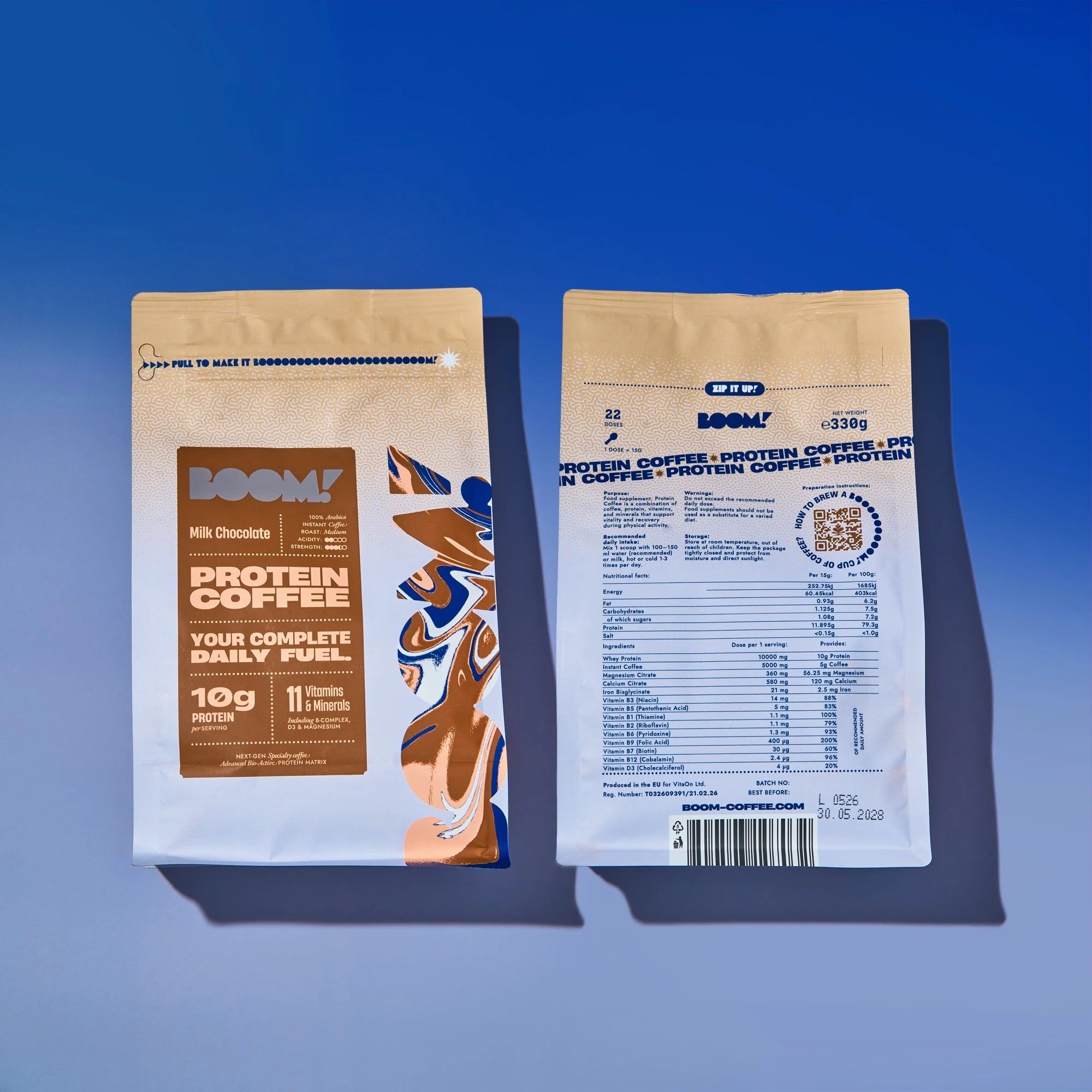 boom protein coffee chocolate double top down
