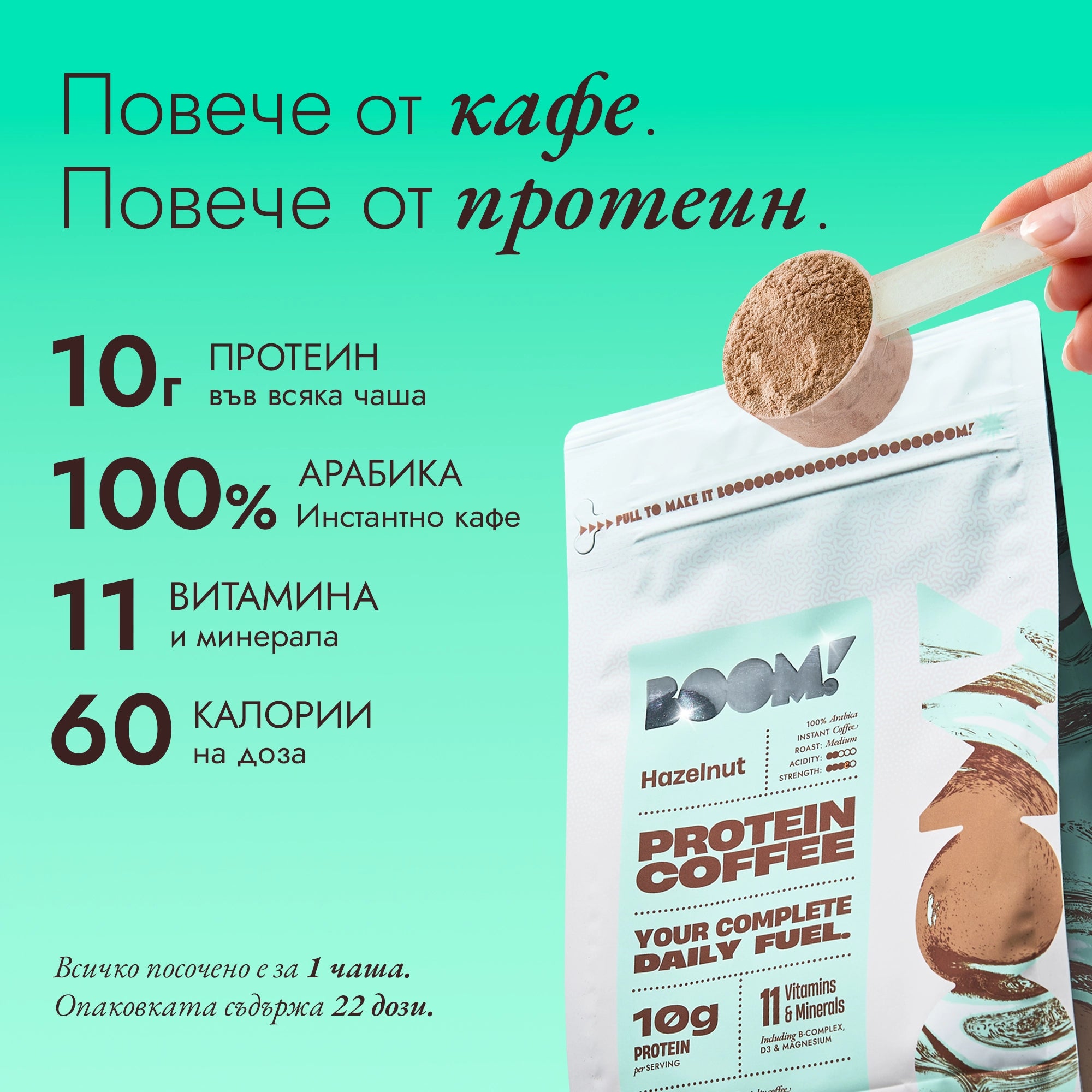 Boom Протеиново кафе състав